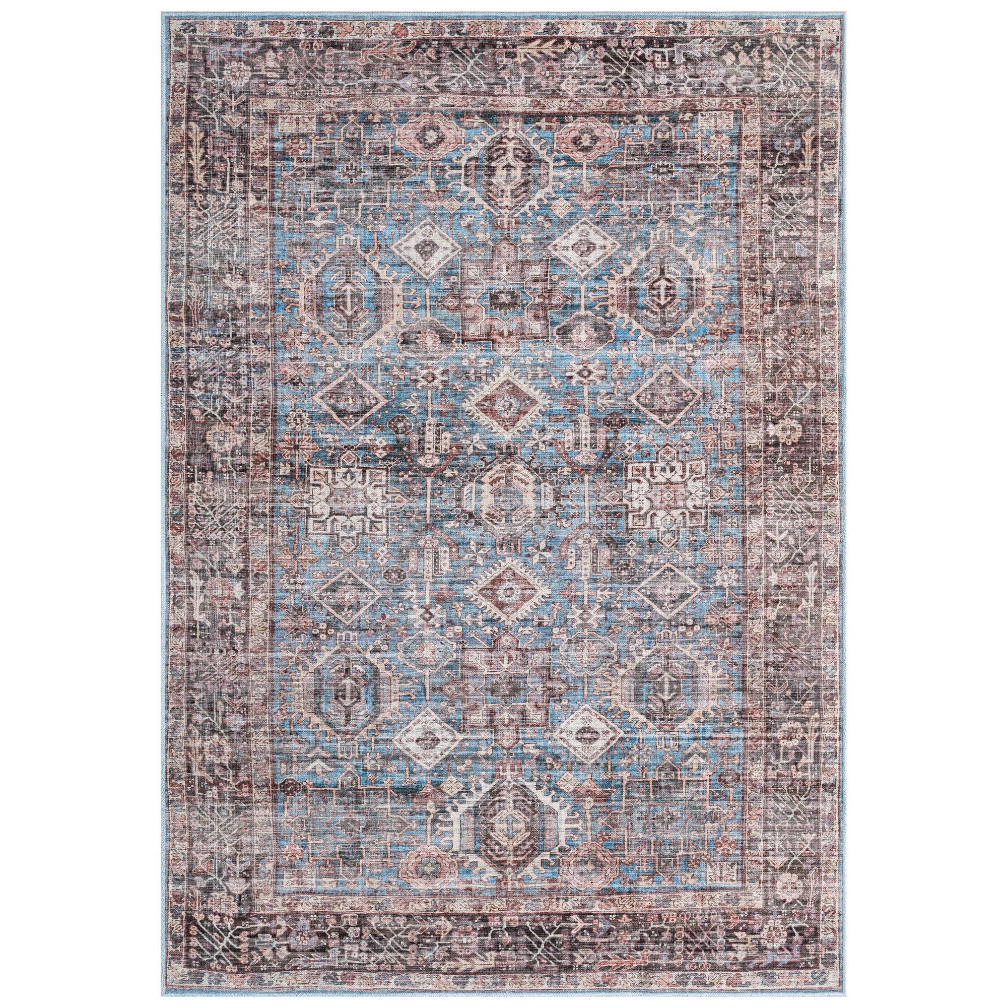 Everwash Callaghan Eve Southwestern Medallion Machine Washable Area Rug