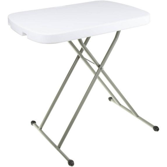 Lavish Home Folding Table - Lightweight Portable Folding Desk - Small Plastic Table for TV Tray, Playing Cards, and Craft Room