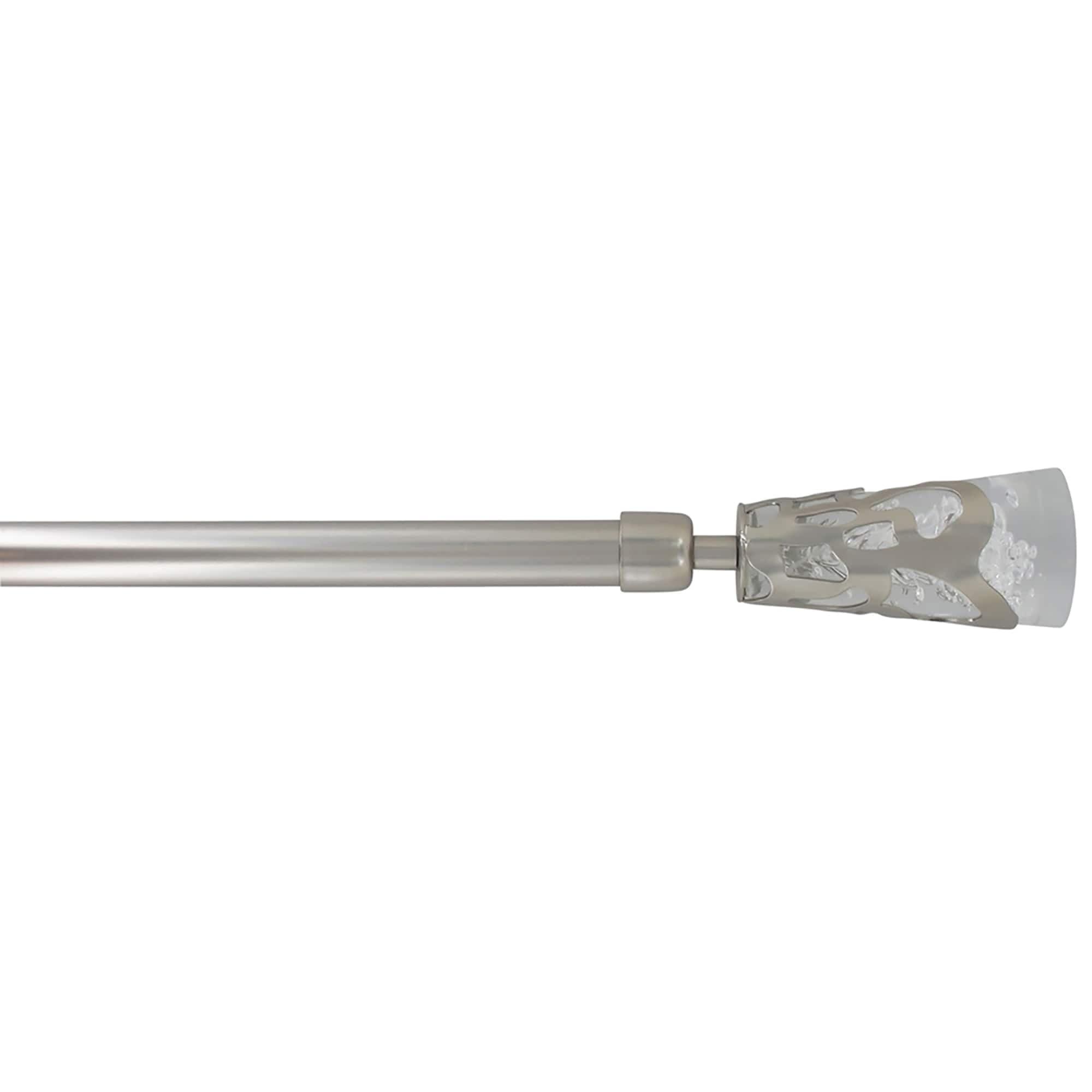 Evideco Luxury Steel Adjustable Single Curtain Rod