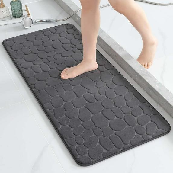 Evideco Pebble Runner Mat - Memory Foam - 48"L x 18"W for Kitchen, Bathroom and more