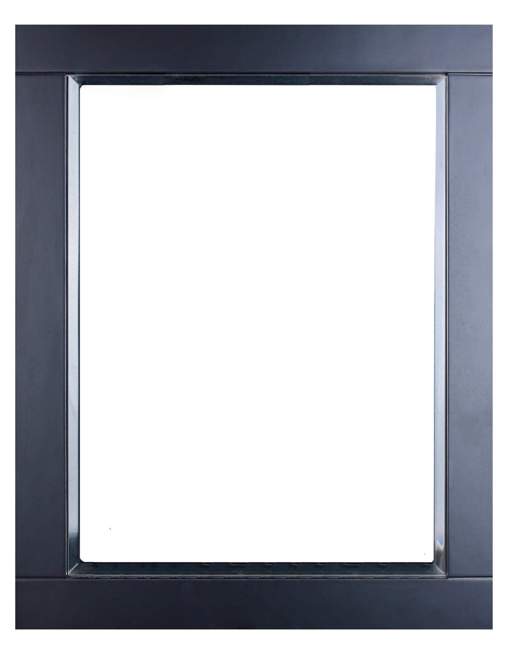 Eviva Aberdeen 24" Espresso Framed Bathroom Wall Mirror