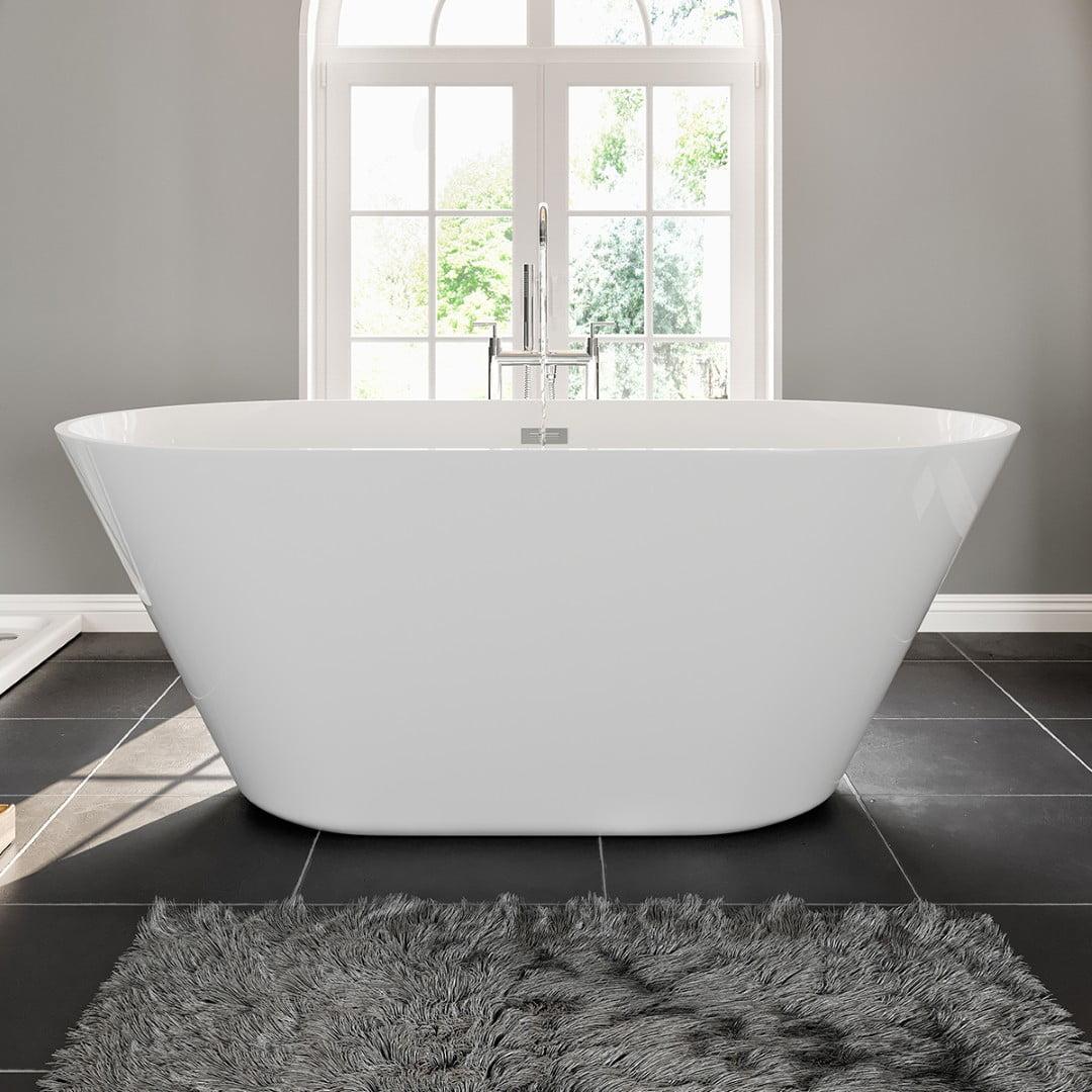 Aries 59'' x 32'' Freestanding Soaking Acrylic Bathtub