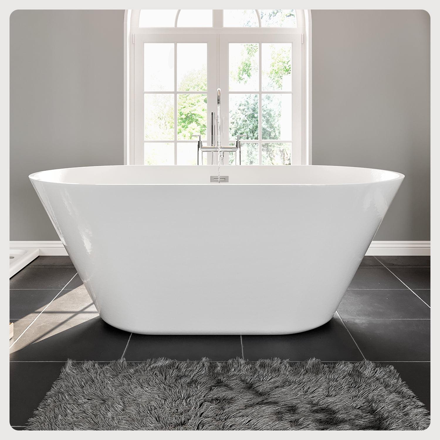 59'' x 32'' Freestanding Soaking Acrylic Bathtub