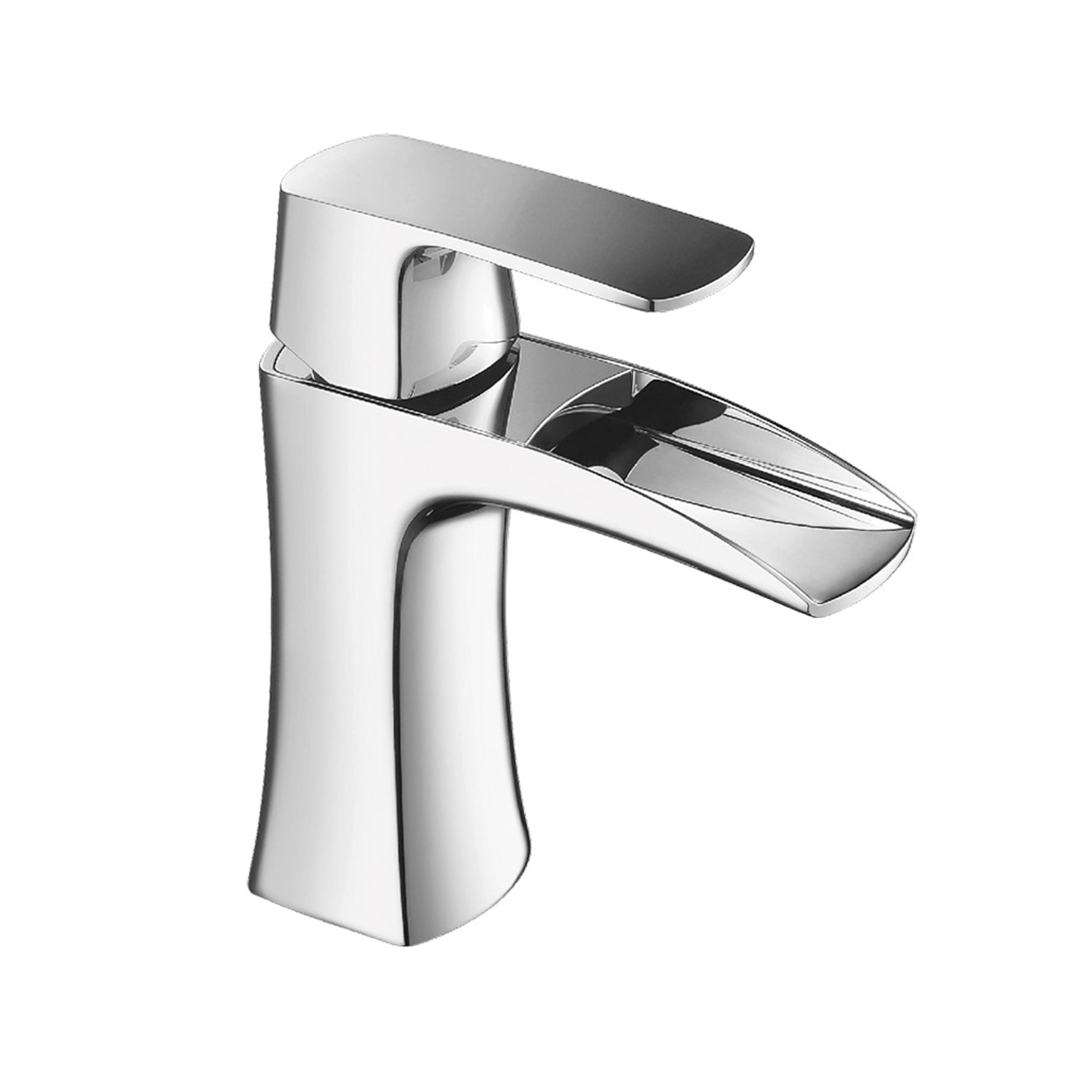 Modern Single Hole Chrome Lever Bathroom Faucet