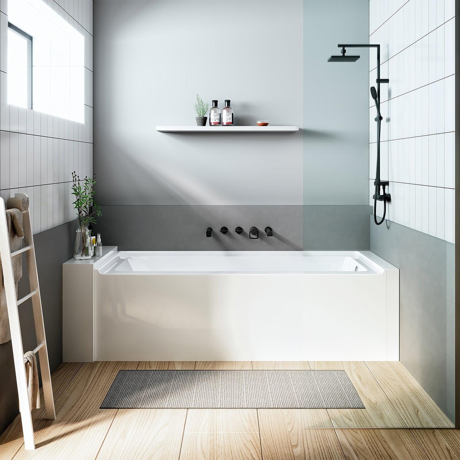 Nova 60'' x 32'' Alcove / Tile In Soaking Acrylic Bathtub