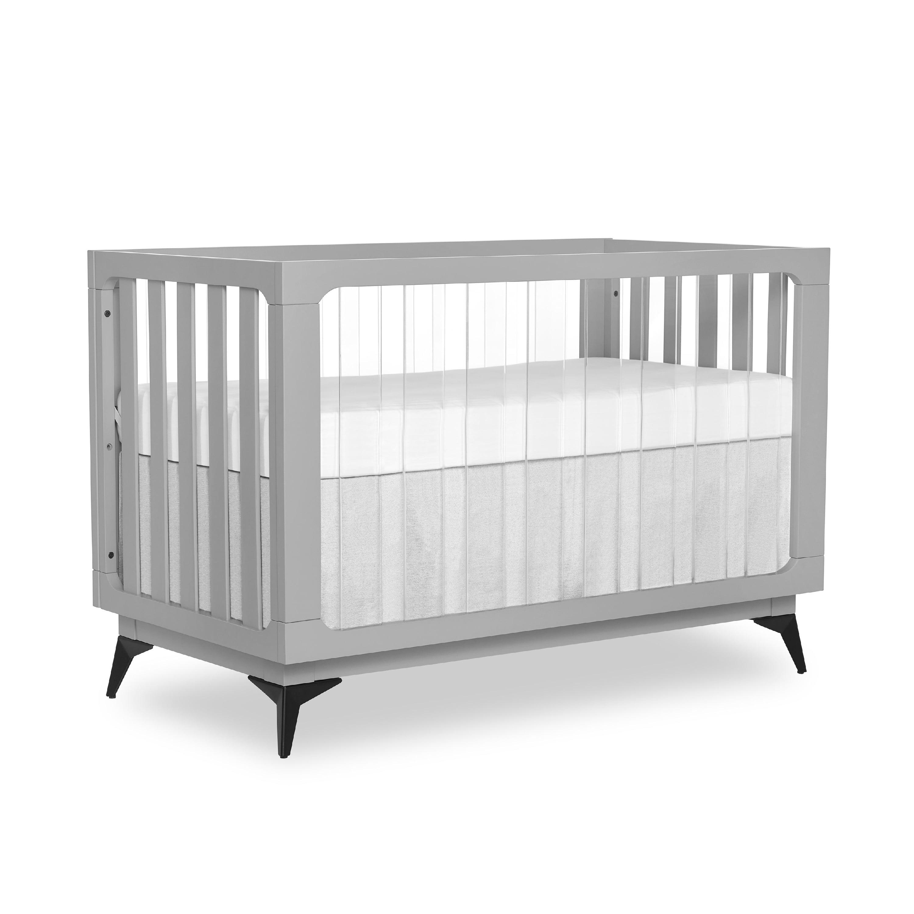 Evolur Acrylic Millennium 4 in 1 Convertible Crib