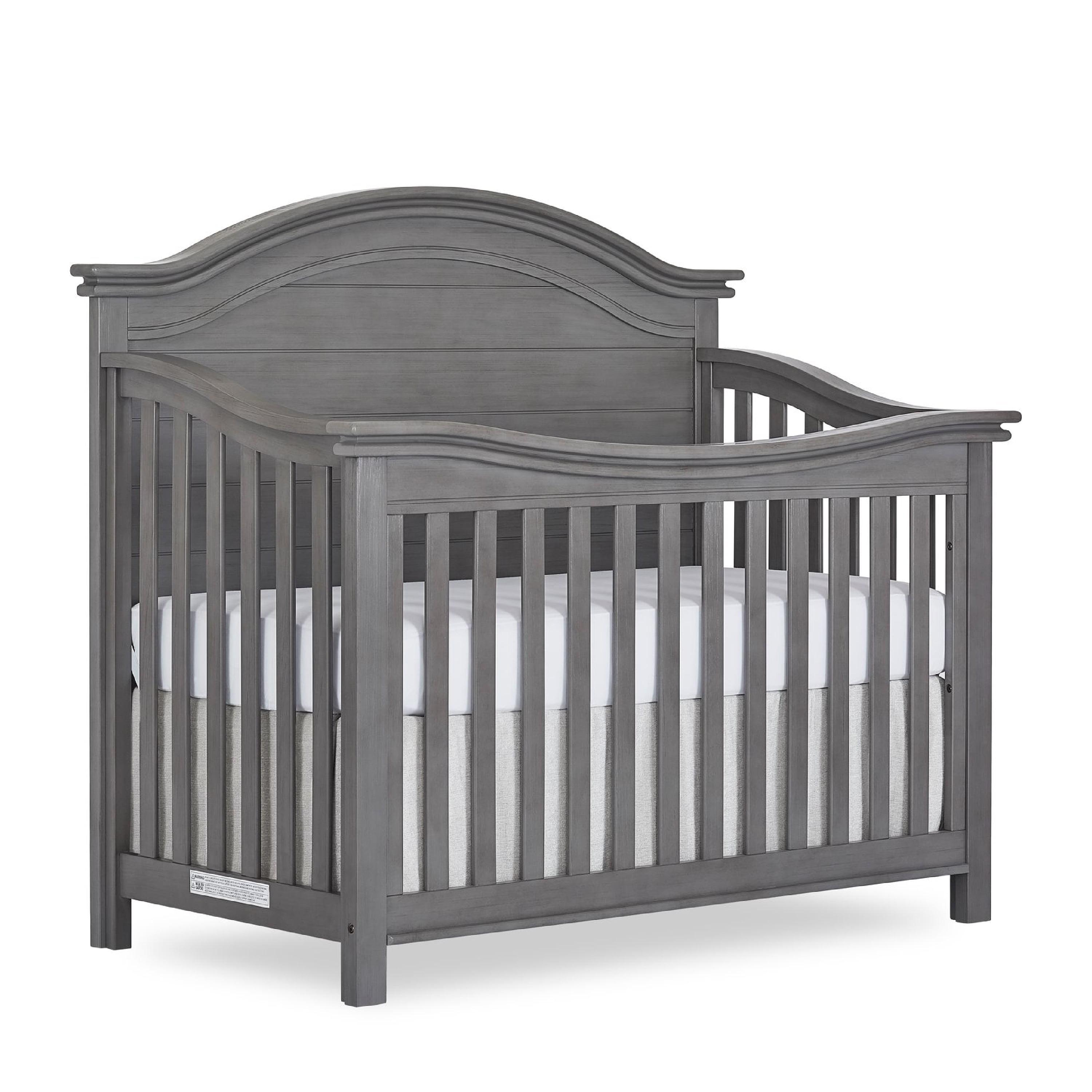 Evolur Belmar Rustic Grey 5-in-1 Convertible Crib