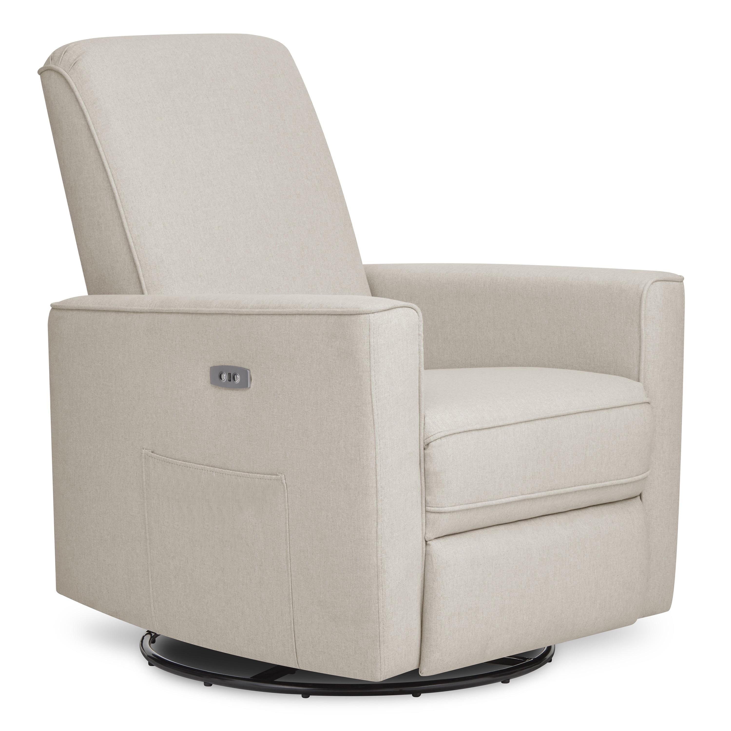 Evolur Greenguard Gold Certified Upholstered Swivel Reclining Glider
