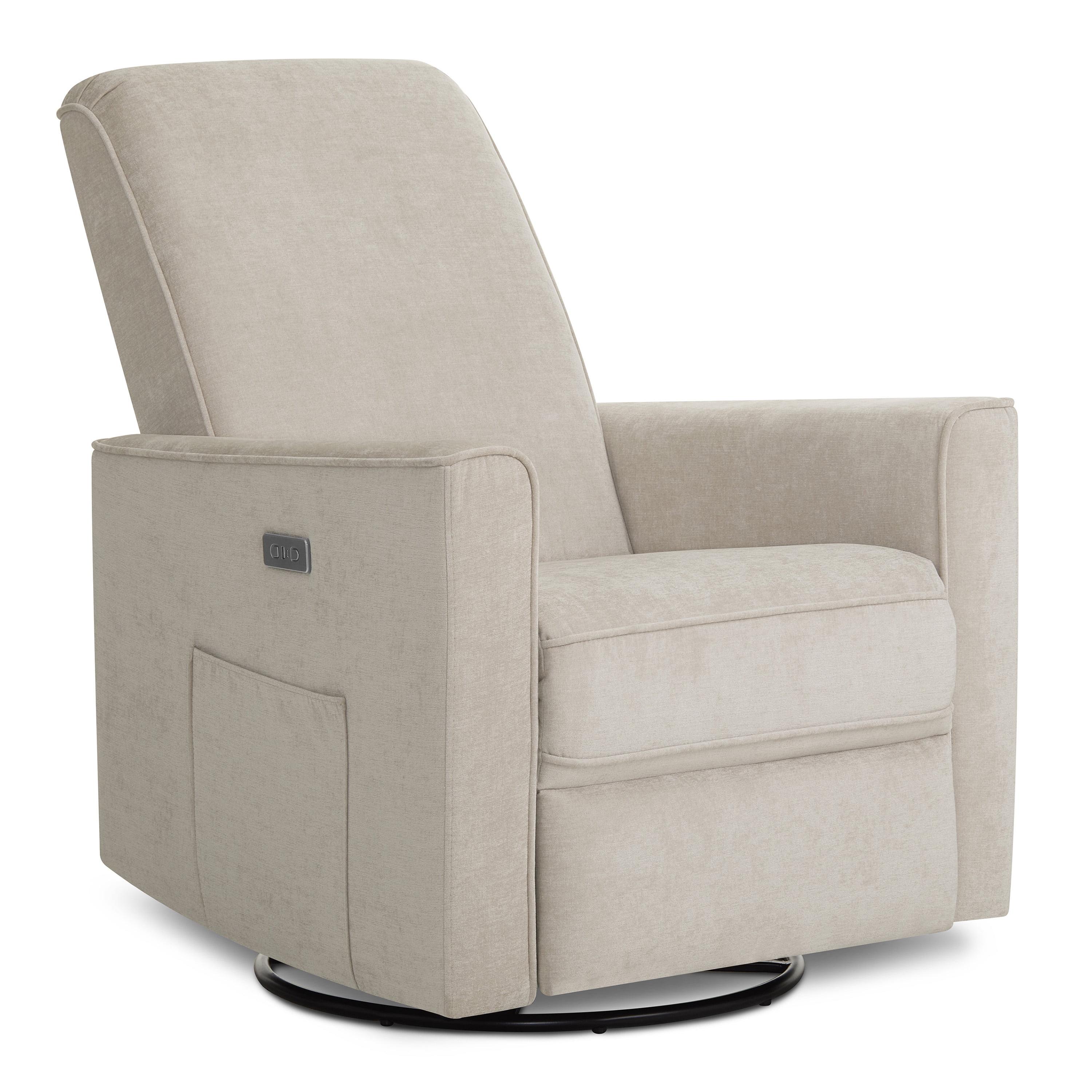 Evolur Greenguard Gold Certified Upholstered Swivel Reclining Glider