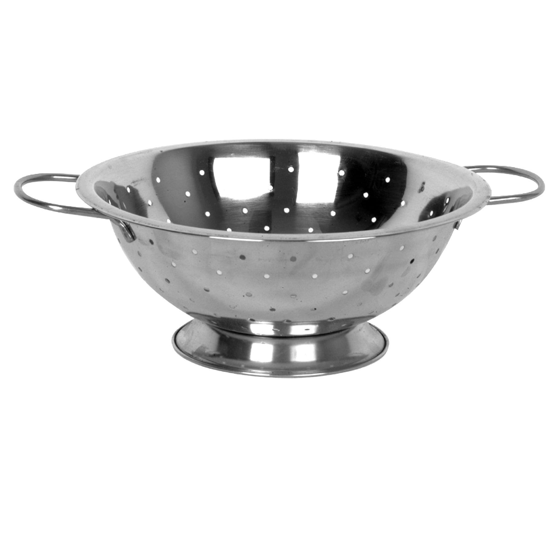 8 Quart Stainless Steel Colander with Handles and Base