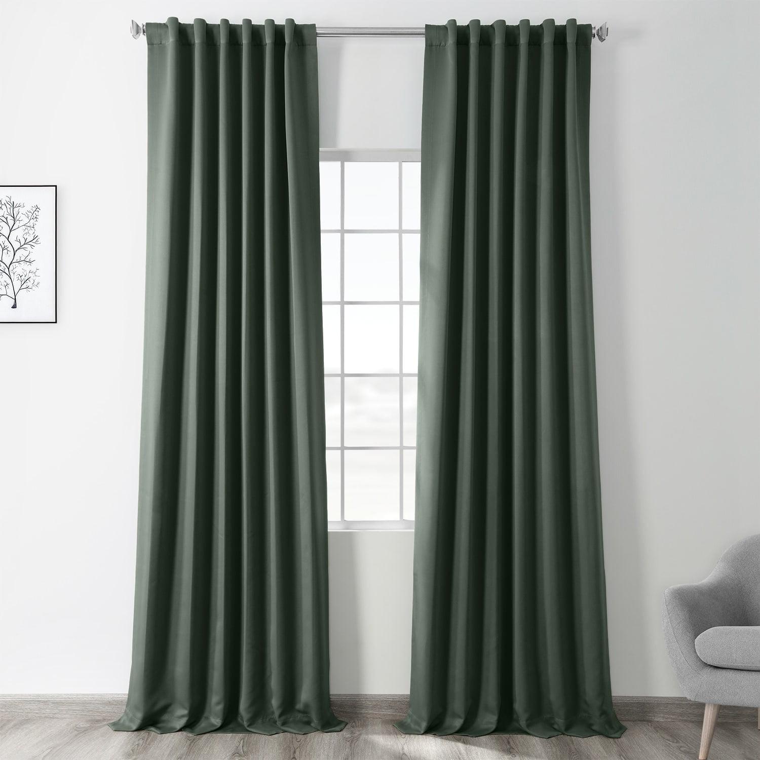 Exclusive Fabrics & Furnishing Blackout Curtain Panel (Set of 2) 50-in W 96-in L