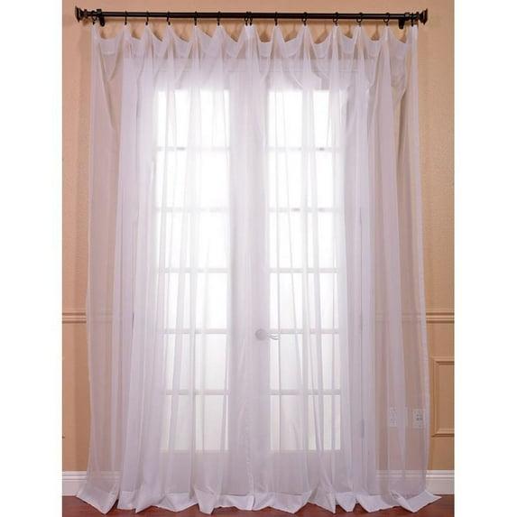 Exclusive Fabrics & Furnishing Solid Sheer Curtain Exclusive Fabrics & Furnishing Solid Sheer Curtain: 84-in x 100-in