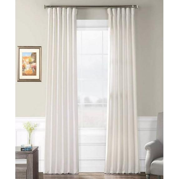 Exclusive Fabrics & Furnishings French Linen 50" x 84" Curtain Panel