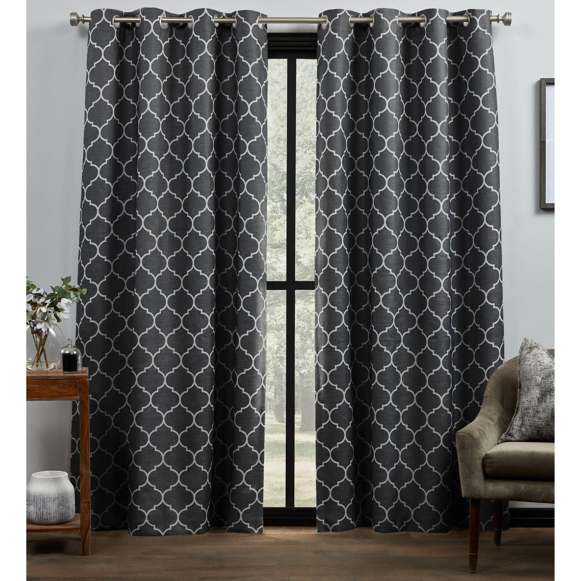 Milagros Polyester Blackout Curtain Pair (Set of 2)