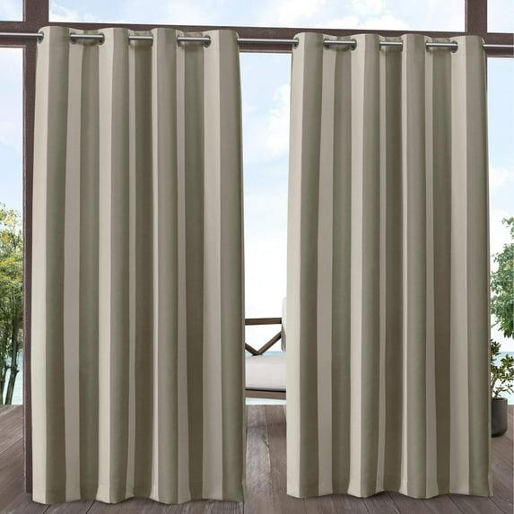 Cabana Solid Heavyweight Indoor Outdoor Curtains