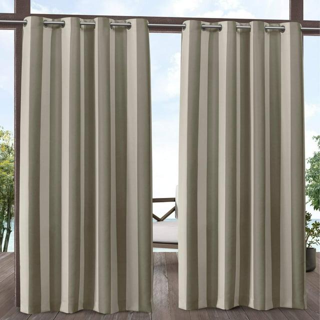Cabana Solid Heavyweight Indoor Outdoor Curtains
