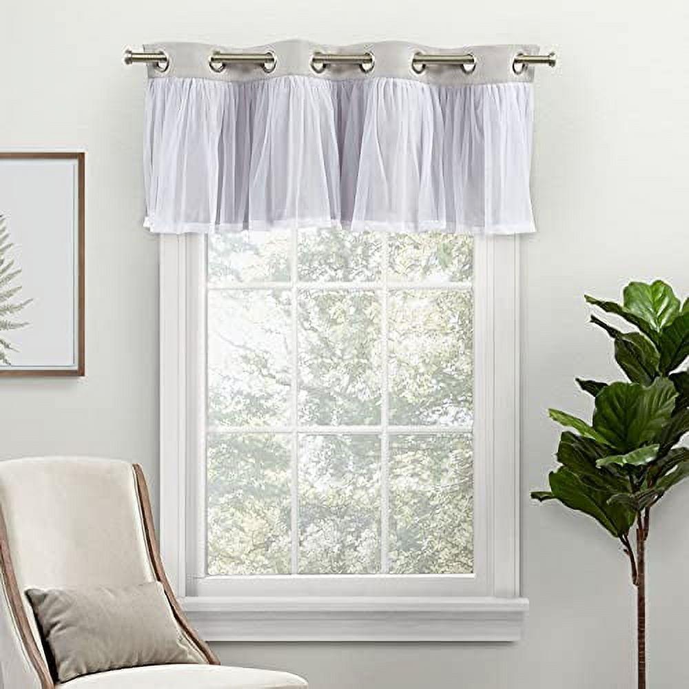 Amalgamated Textiles Catarina Linen Tailored 52'' W Window Valance