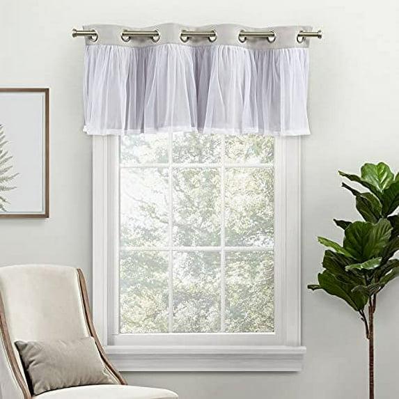 Amalgamated Textiles Catarina Linen Tailored 52'' W Window Valance