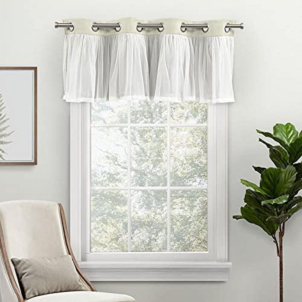 Amalgamated Textiles Catarina Linen Tailored 52'' W Window Valance