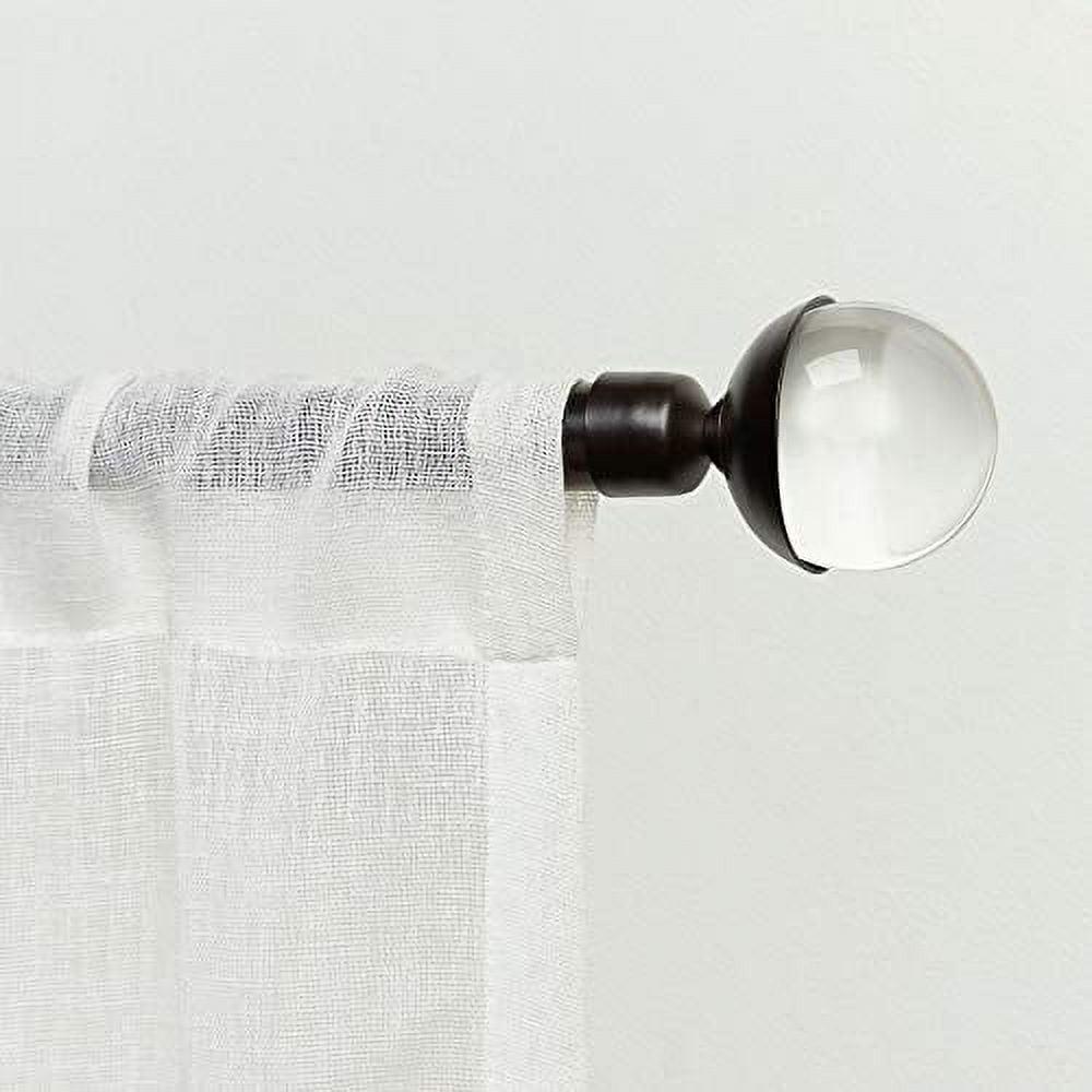 Exclusive Home Eleanor Curtain Rod and Finial Set, Adjustable