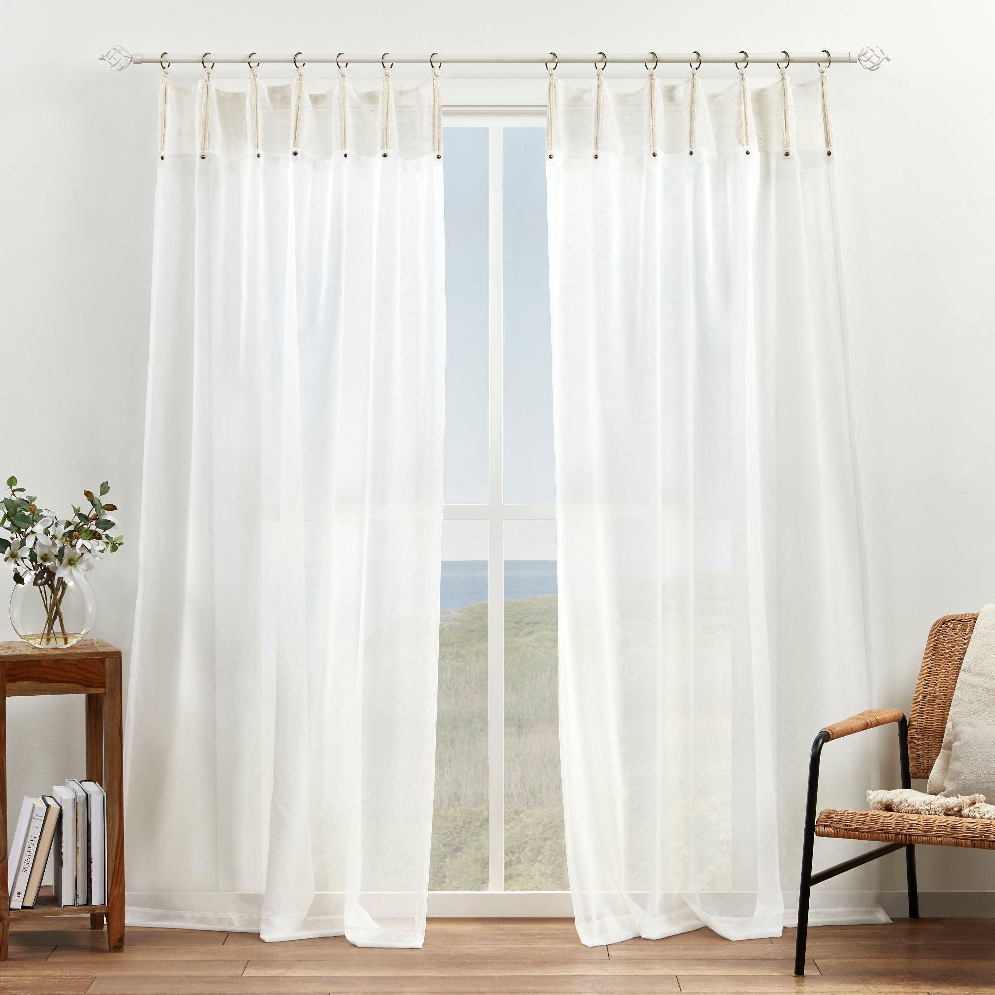 Sheer Curtain Pair (Set of 2)