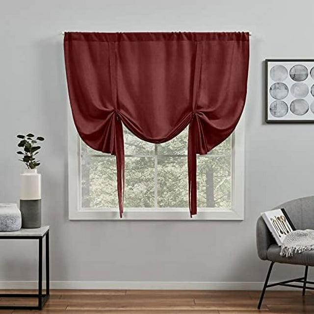 Amalgamated Textiles Exclusive Home Loha Light Filtering Rod Pocket Tie Up Shade