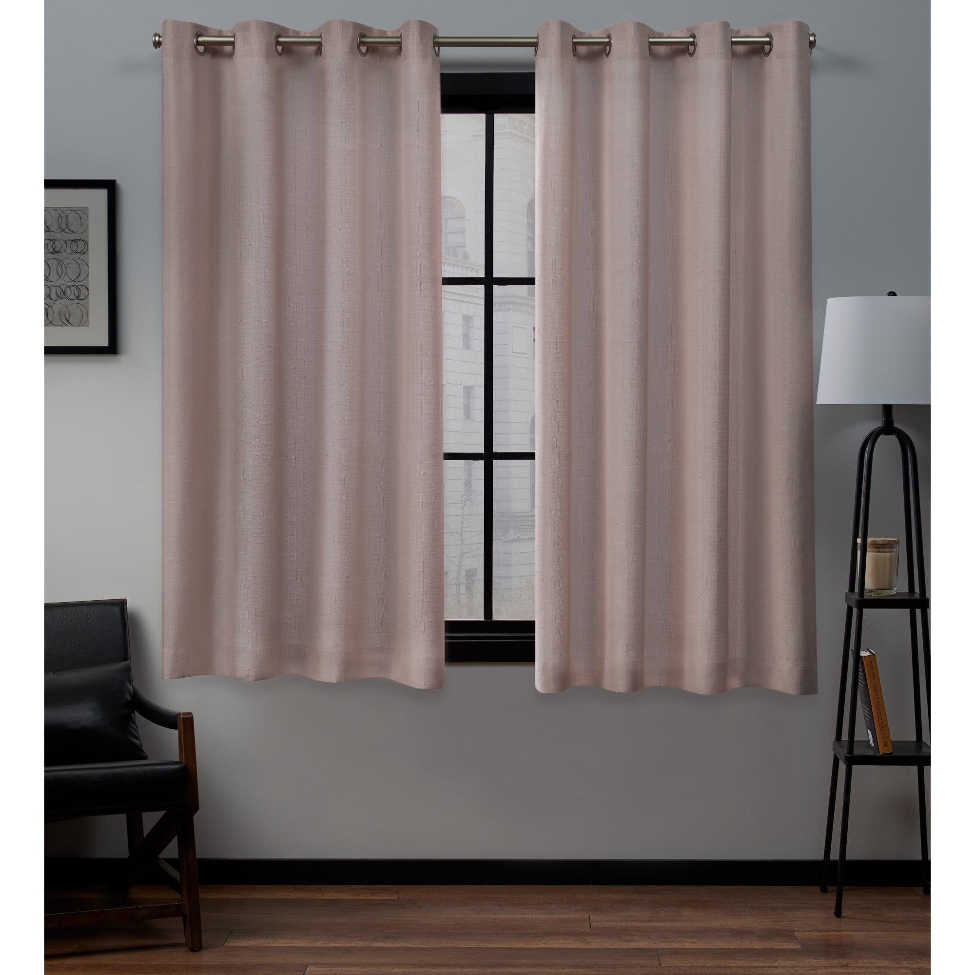 Set of 2 Loha Linen Window Curtain Panel - Exclusive Home™