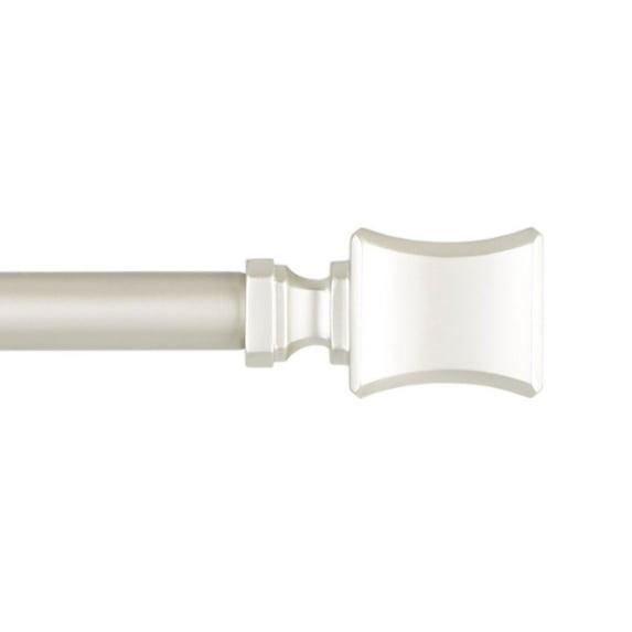 Amalgamated Textiles Exclusive Home Loran 1" Window Curtain Rod and Finial Set, Adjustable