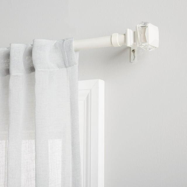Amalgamated Textiles Iron Adjustable 66'' to 120'' 1'' Single Curtain Rod & Reviews | Wayfair