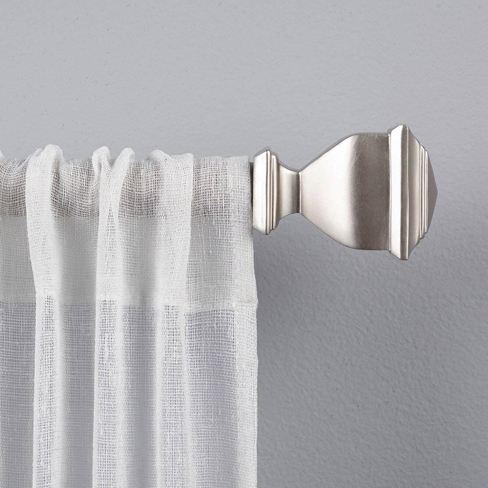 Exclusive Home Napoleon 1" Curtain Rod and Coordinating Finial Set