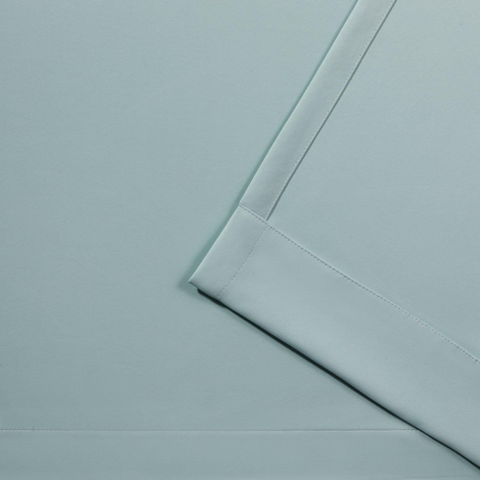 Seafoam Polyester Blackout Grommet Top Window Curtain Panels