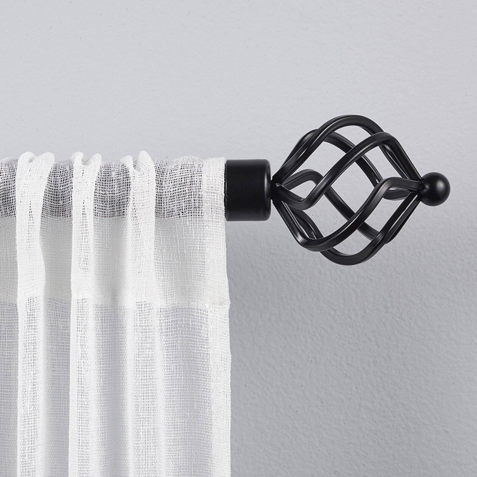 Exclusive Home Exclusive Home Torch Curtain Rod and Coordinating Finial Set, Adjustable