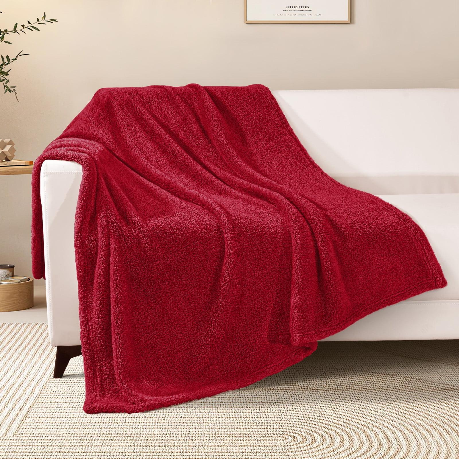 PAVILIA Plush Knit Throw Blanket for Couch Sofa Bed, Super Soft Fluffy Fuzzy Lightweight Warm Cozy All Season