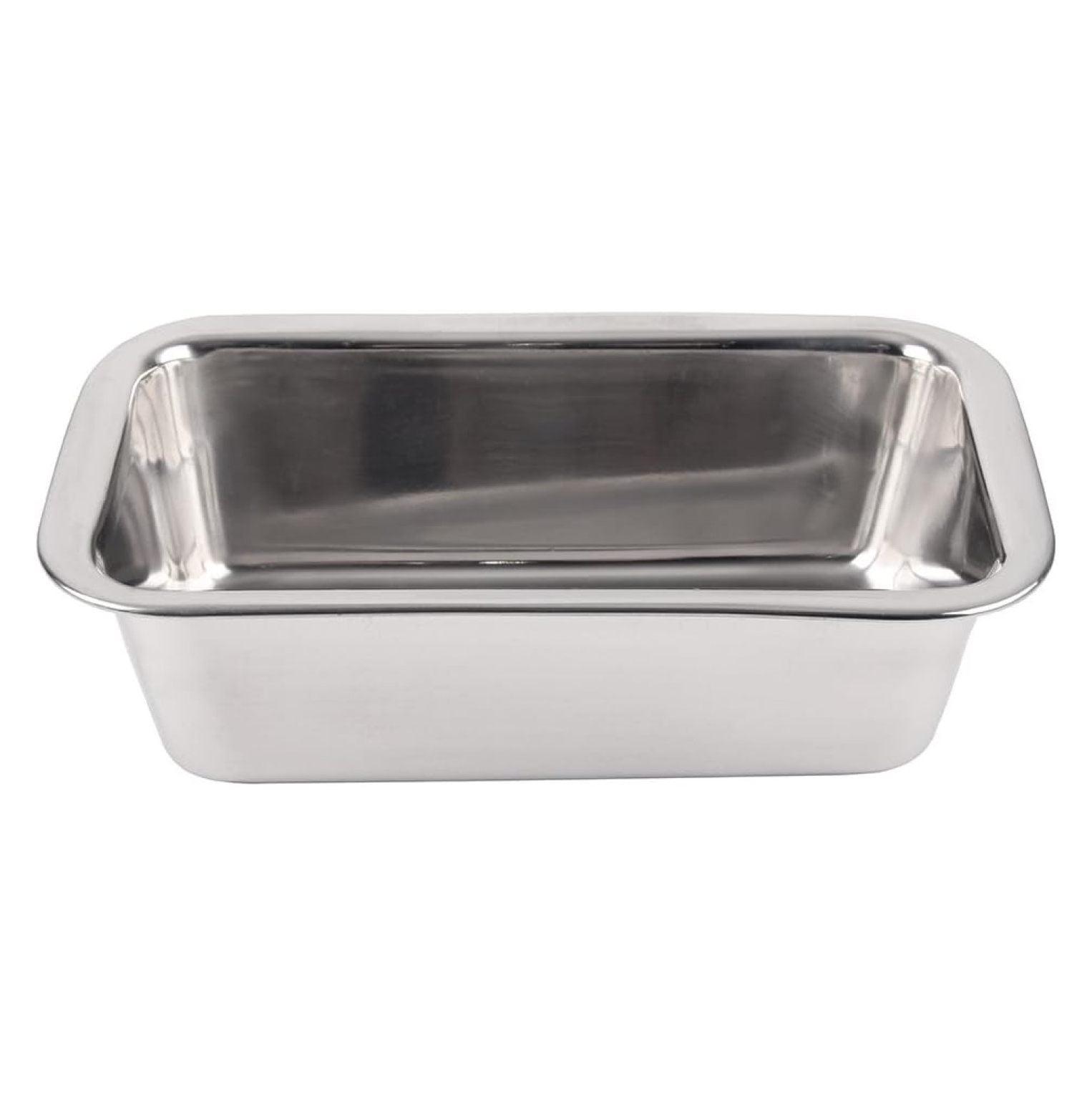 Shetler's Stainless Steel Round Edge Bread Loaf and Cake Pan 2.5" W x 8" L x 2.75" D