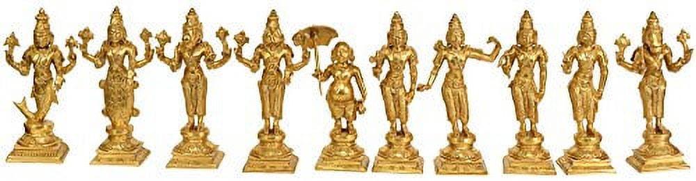 Exotic India Dashavatara (Ten Incarnations Of Lord Vishnu) | Wayfair