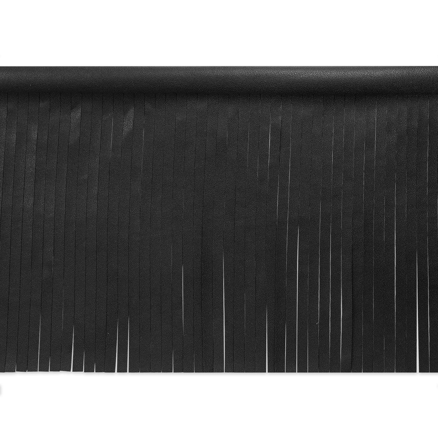 Expo Int'l 5 Yards of 6" Matte Finish Vegan Leather Fringe Trim