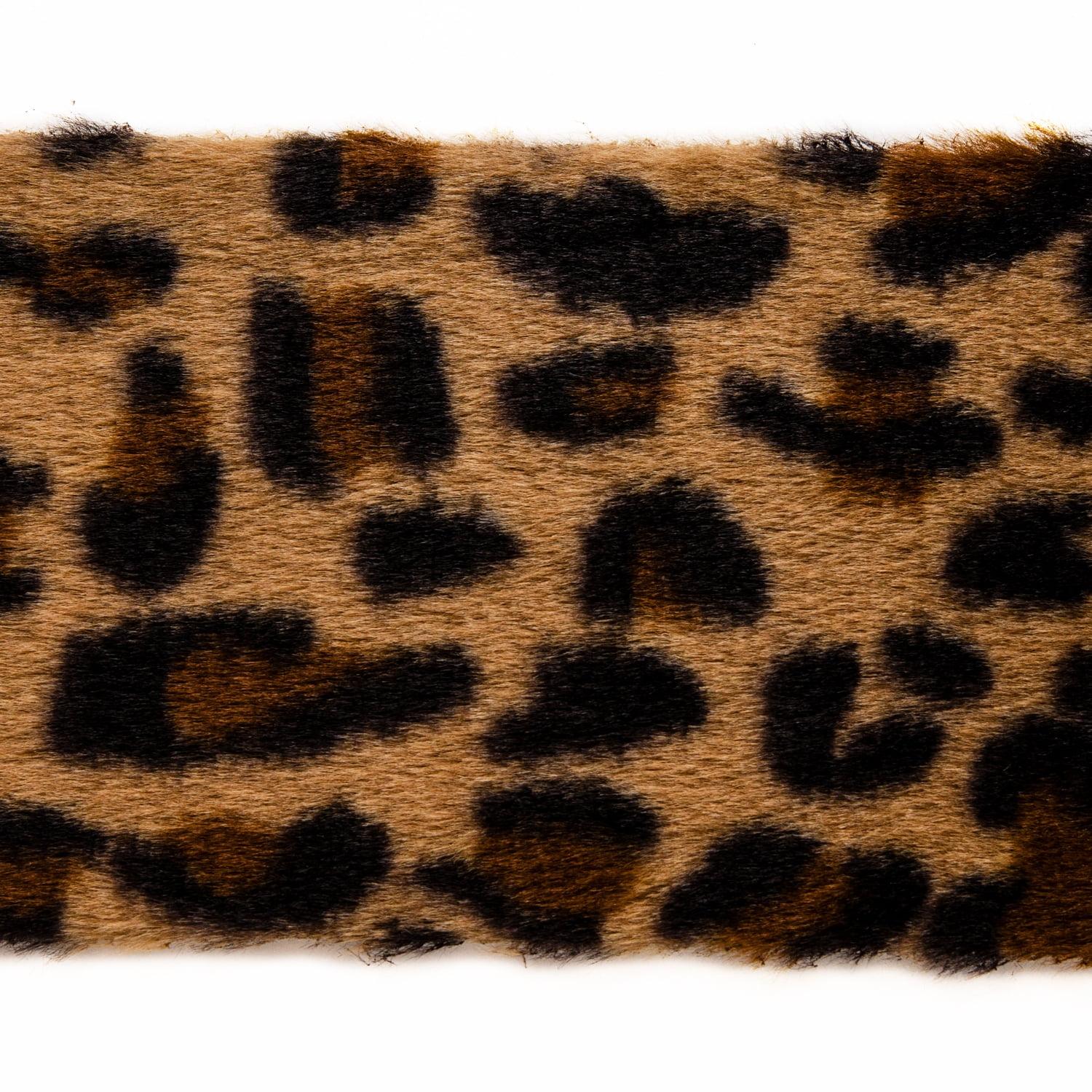 Chanda 4" Brown Multi Faux Leopard Print Trim