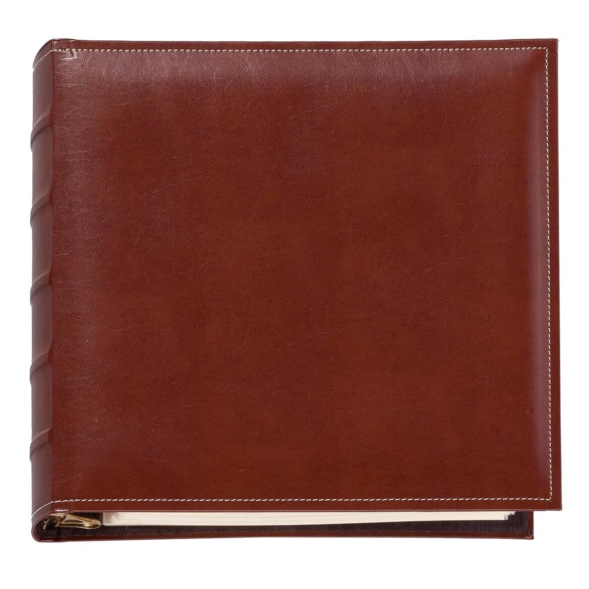 Exposures Charter Extra-Capacity 3-Ring Photo Album, Cognac