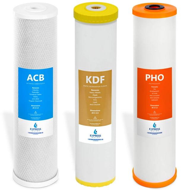Express Water; 3-Stage Replacement Water Filter for Whole House System