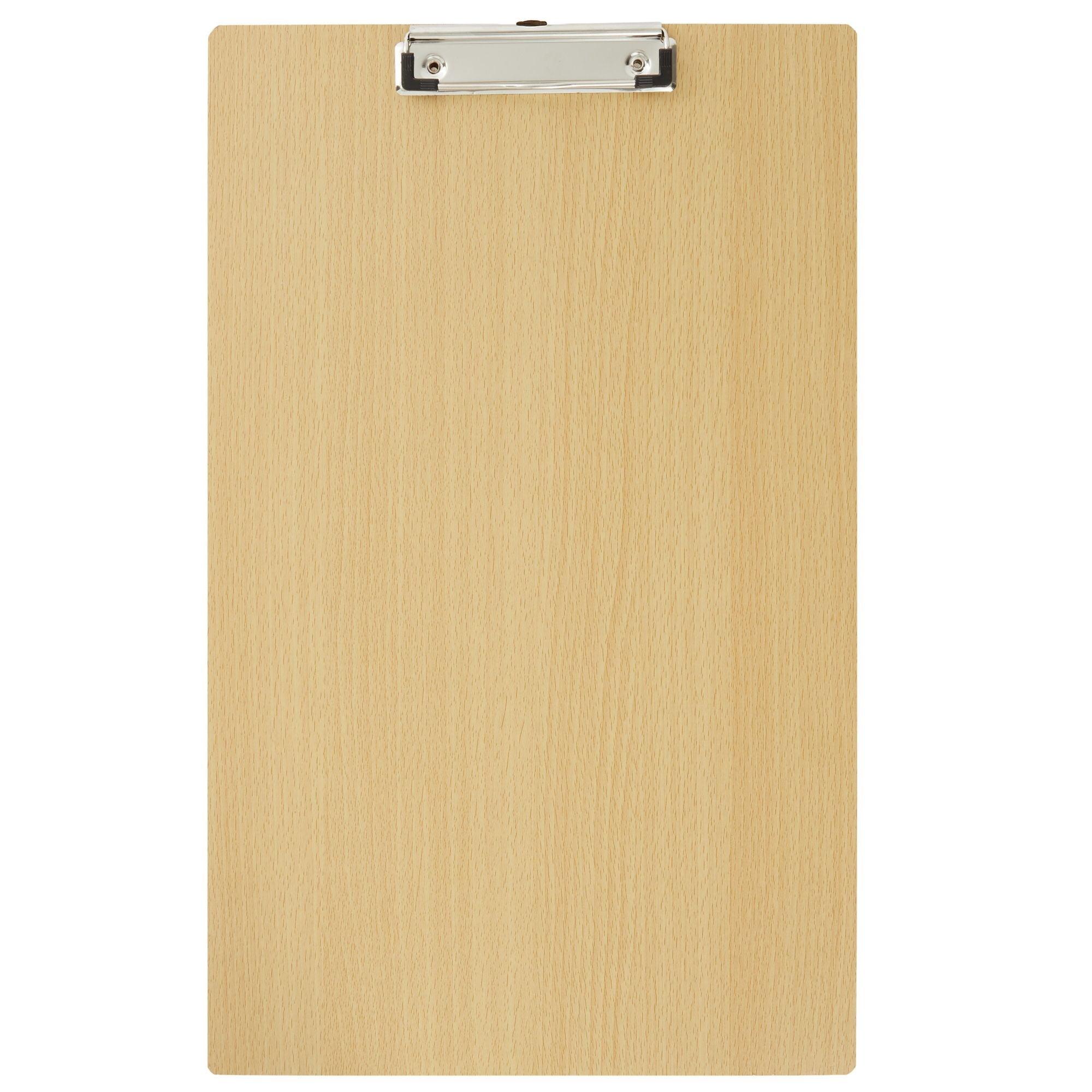 Juvale Extra Large 11x17 Clipboard with Low-Profile Clip, Wooden Vertical Clip Board