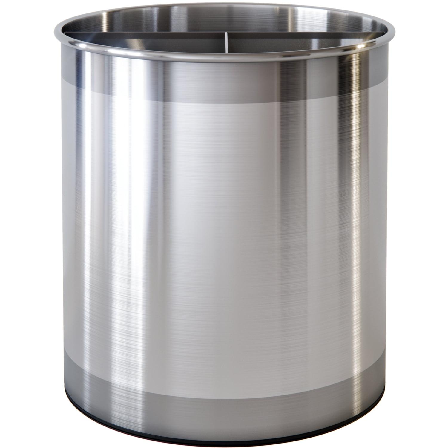 Extra Large Stainless Steel Rotating Utensil Holder with Divider