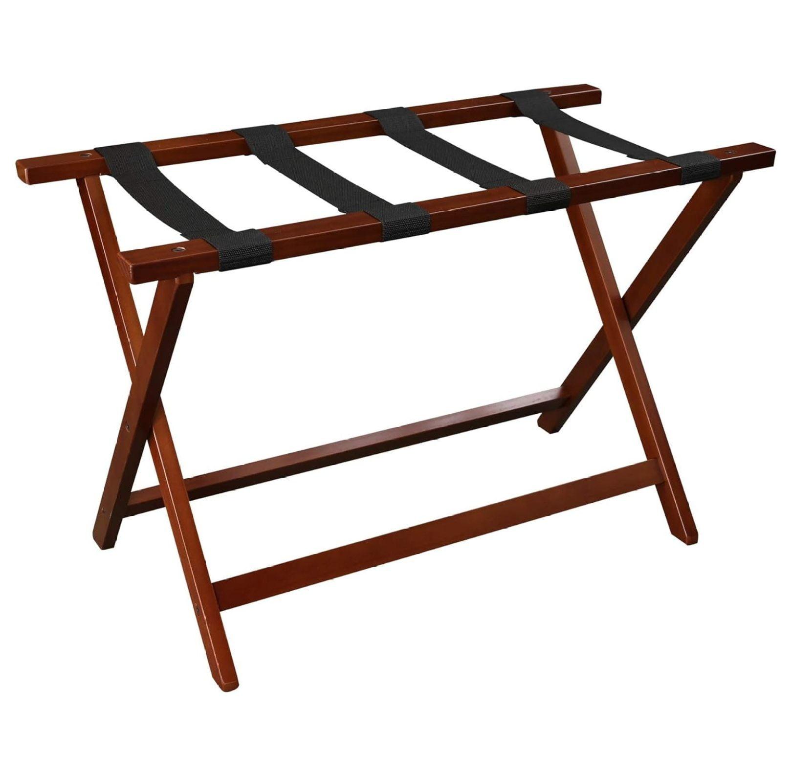 Heavy Duty 30" Extra Wide Luggage Rack - Walnut