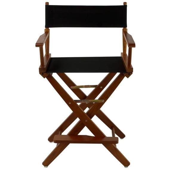 Extra-Wide Premium 24 in. Oak Counter Height Directors Chair