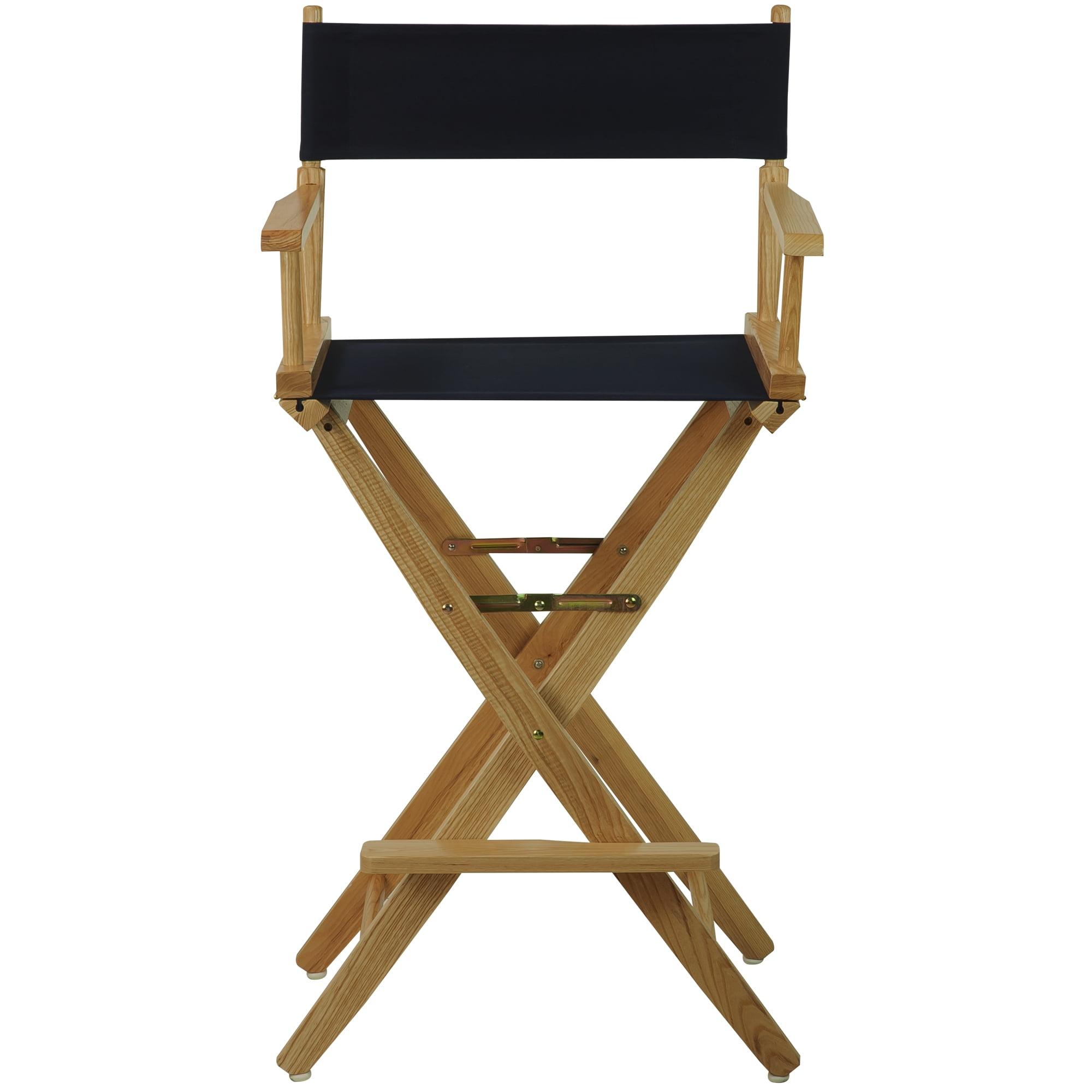 Extra-Wide Premium 30 in. Hardwoods Bar Height Directors Chair