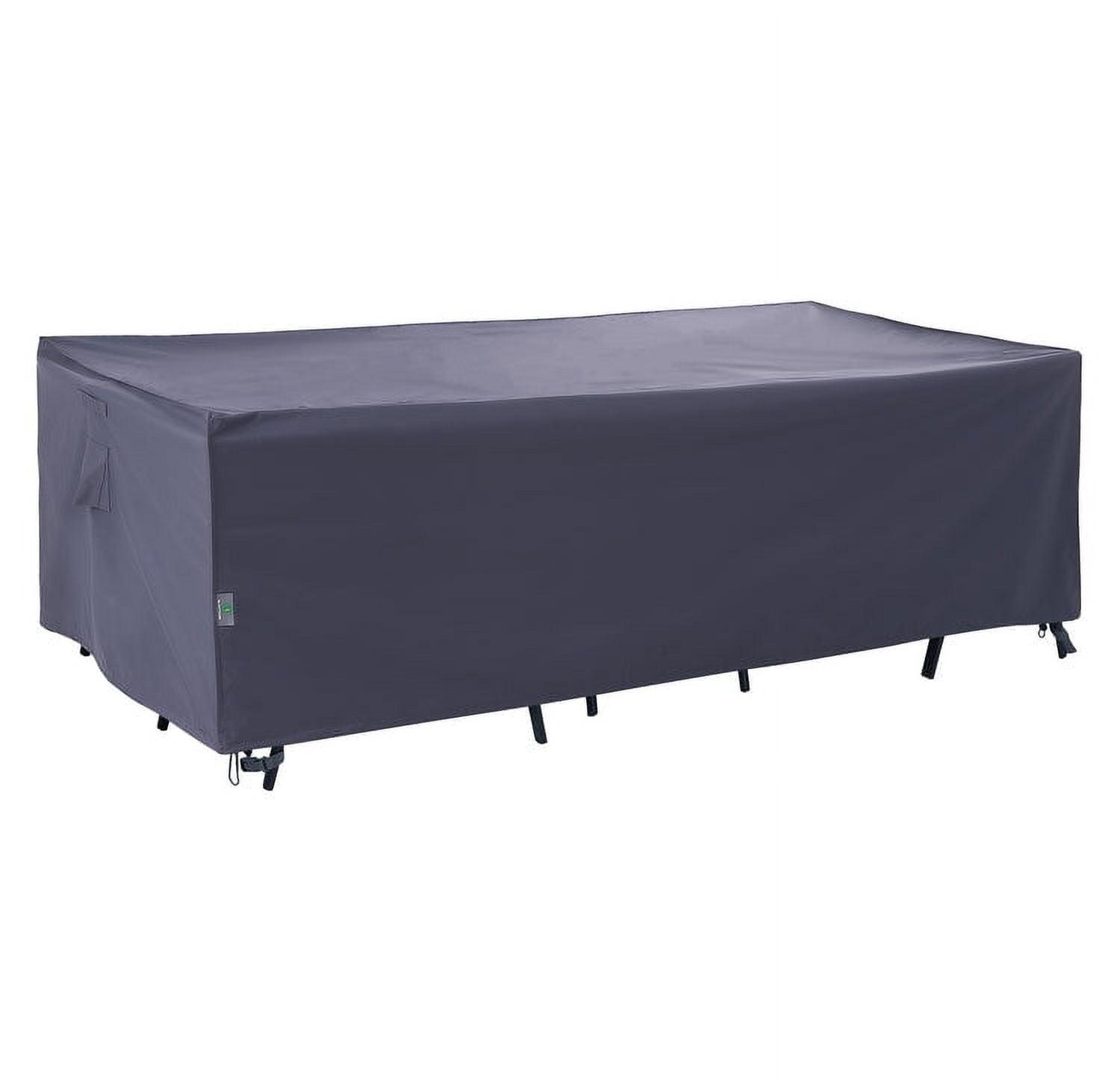 F&J Outdoors Premium Waterproof Outdoor Patio Rectangular Table Cover, 180" Wide