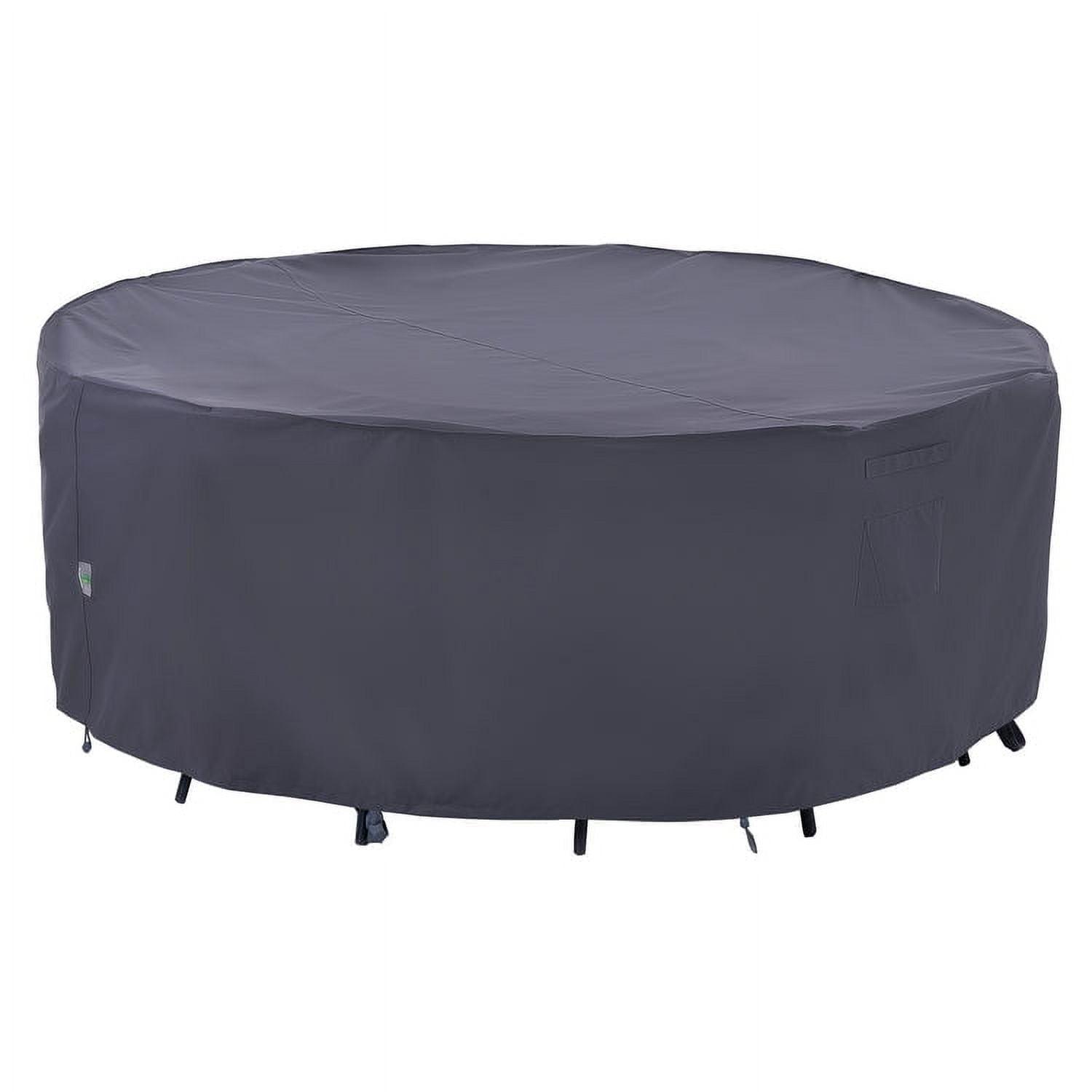 F&J Outdoors Premium Waterproof Outdoor Patio Round Table Cover, 84" Diameter