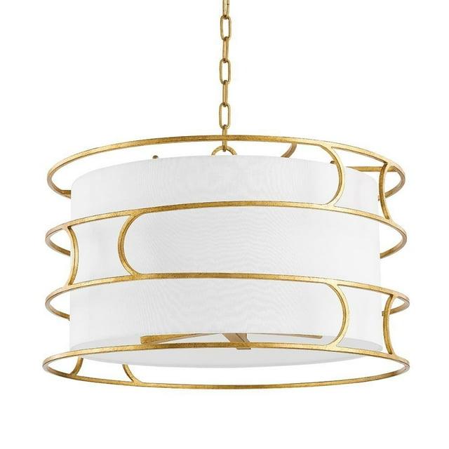 Troy Lighting Reedley 5 - Light Chandelier in  Vintage Gold Leaf