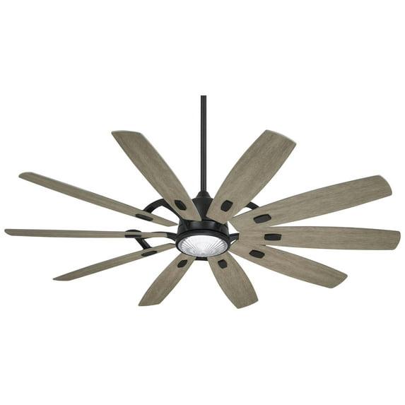 65" 10 - Blade LED Standard Ceiling Fan with Remote Control and Light Kit Included