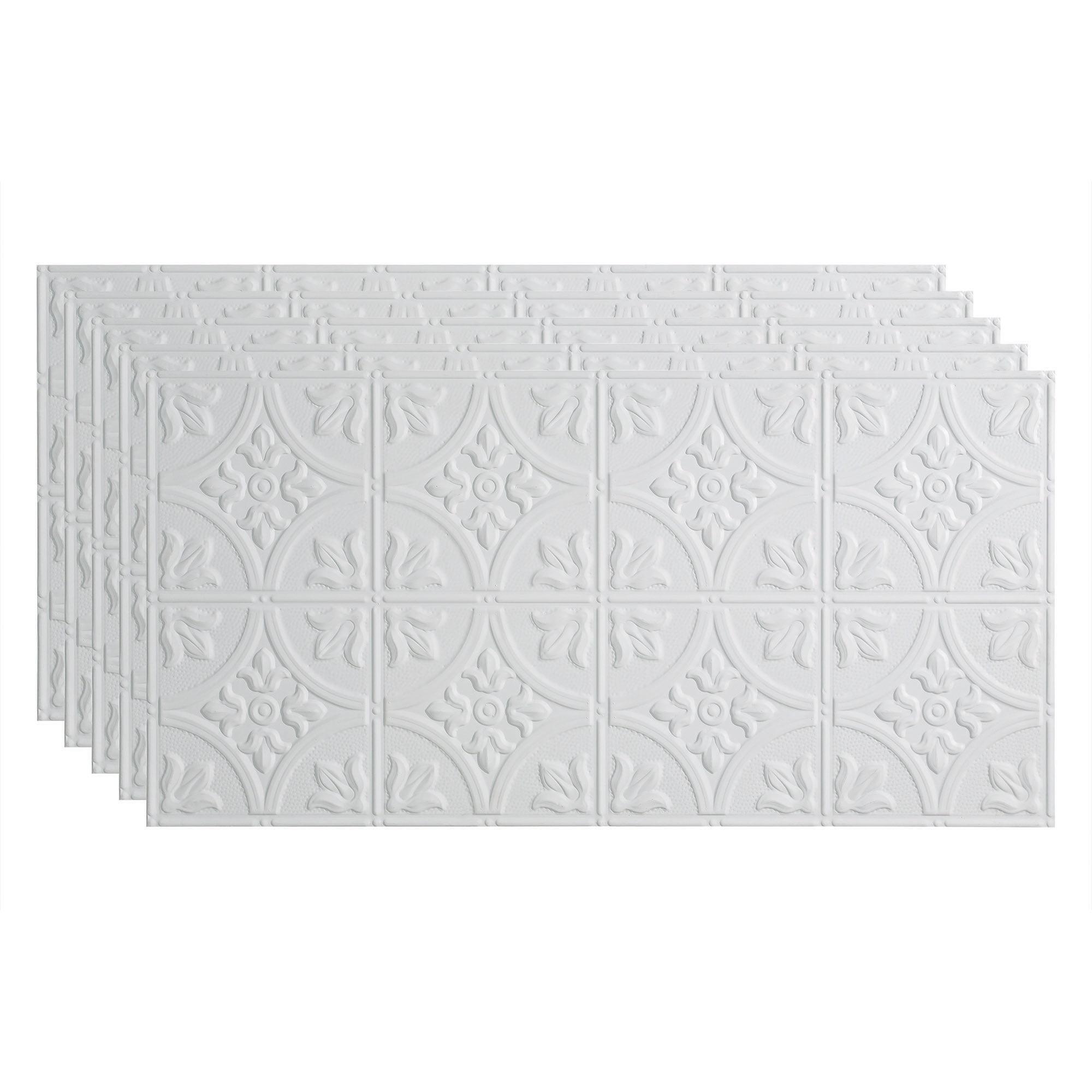 24.375'' L x 48.375'' W Embossed Vinyl Glue Up Ceiling Tile