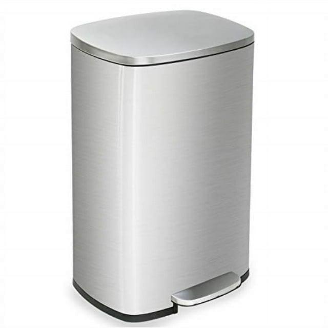 FDW Steel Step On Trash Can - 13 Gallons